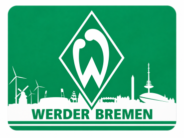 SV Werder Bremen Mousepad Skyline 23 x 18 x 1,5 cm (L x B x H )